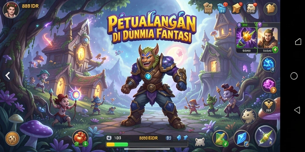 Menampilkan gameplay seru dalam dunia petualangan yang fantastis.