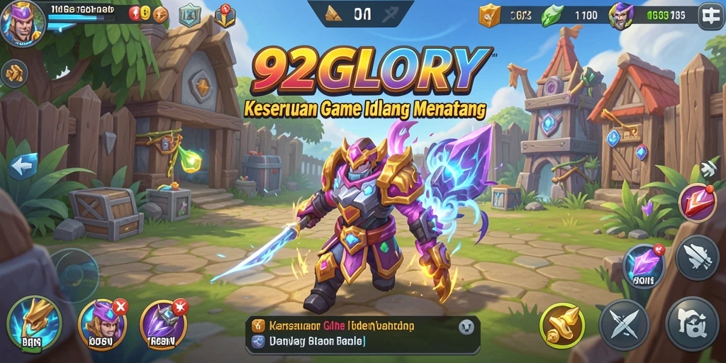 Screenshot gameplay 92GLORY yang menarik dan menampilkan mekanisme Idle.
