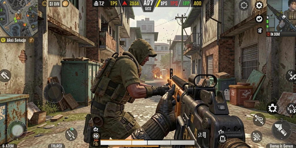 Tampilan gameplay seru dan memukau dari API77 saat pertempuran berlangsung.