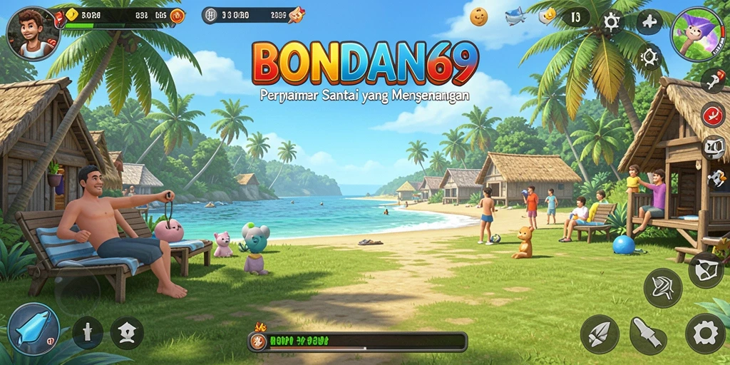 Screenshot utama BONDAN69 menampilkan gameplay santai dan interaksi sosial.