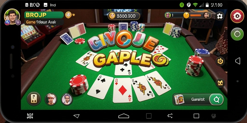 Tampilan gameplay Gaple yang seru di BROJP