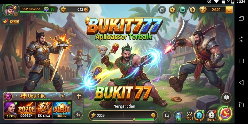 Tampilan antarmuka BUKIT777 yang intuitif dan ramah pengguna.