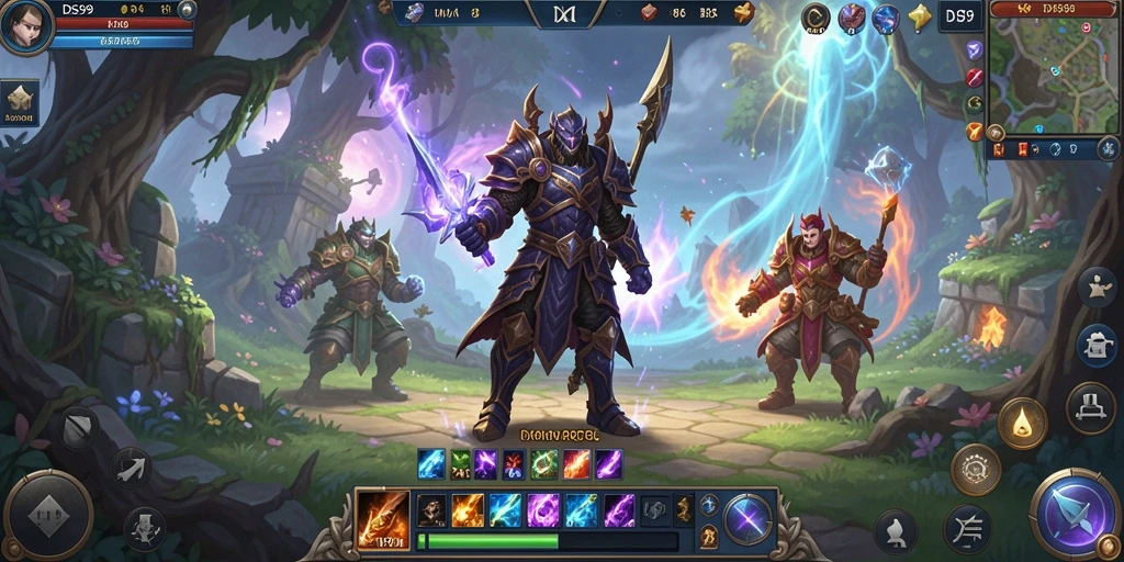 Tampilan gameplay DS99 dalam dunia MMORPG yang menawan.