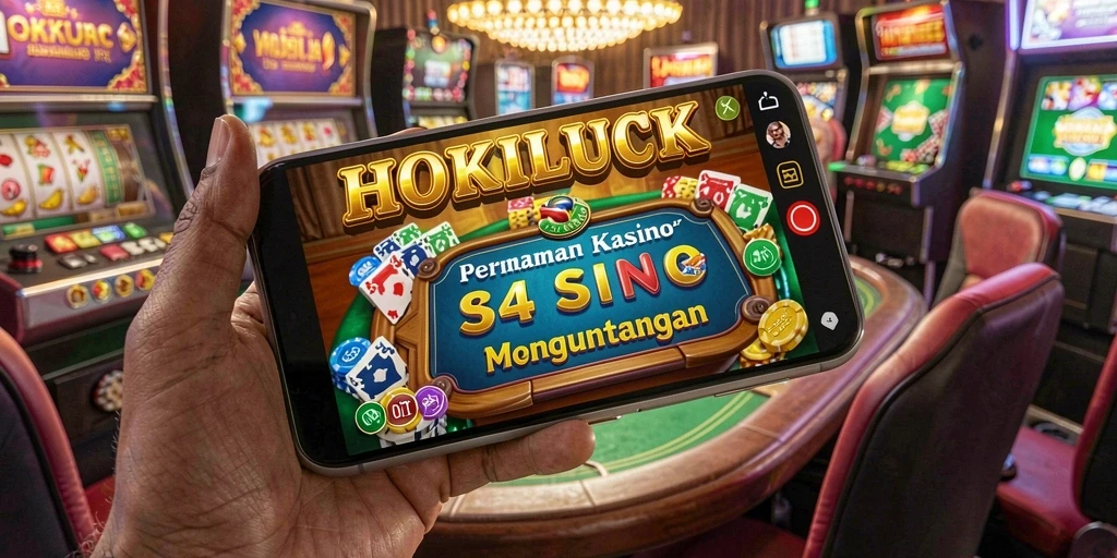 Tampilan gameplay HOKILUCK dengan berbagai pilihan permainan Kasino.