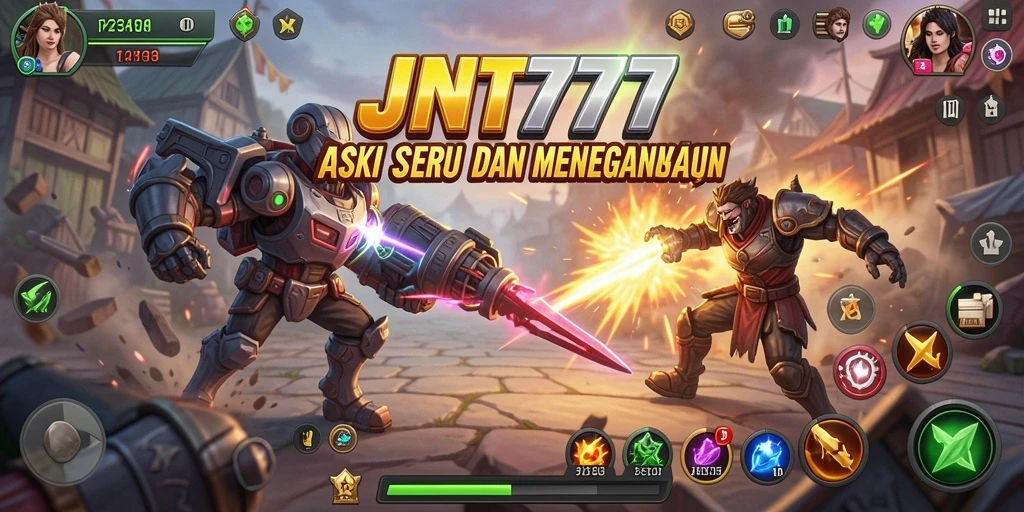 Screenshot menampilkan gameplay seru dan aksi mendebarkan dari JNT777.