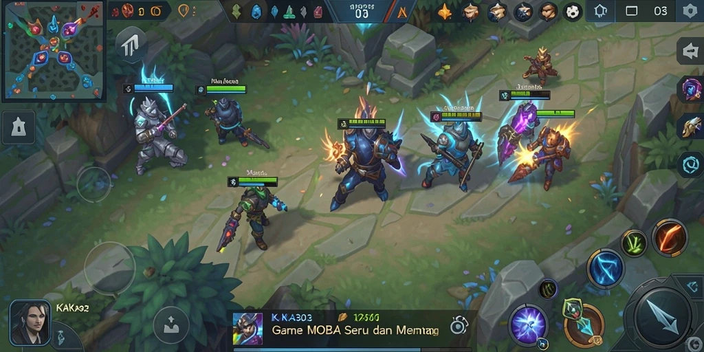 Gameplay seru KAKA303 dengan pertarungan tim yang menegangkan.