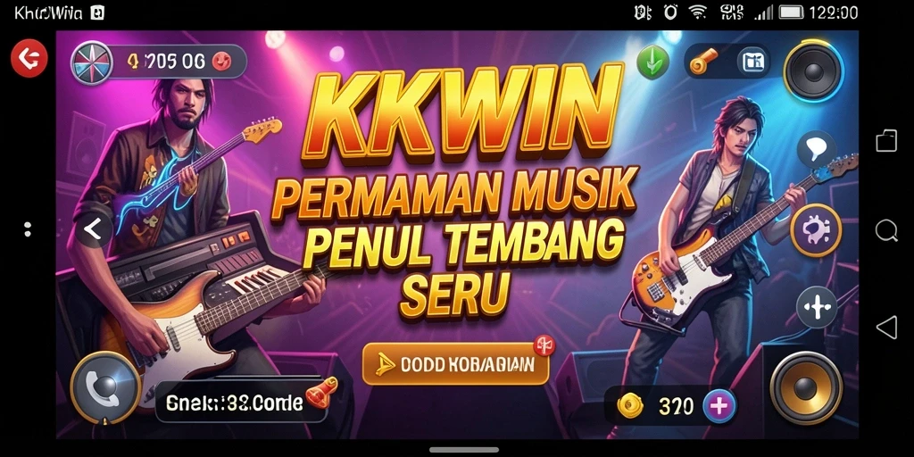 Screenshot gameplay KKWIN menampilkan pengalaman bermain musik yang seru dan interaktif.
