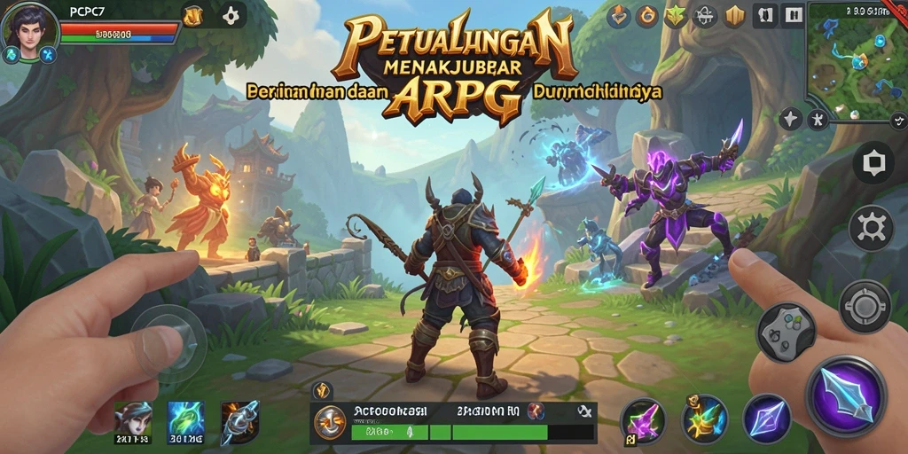 Tampilan gameplay ARPG menarik di PCPC7.