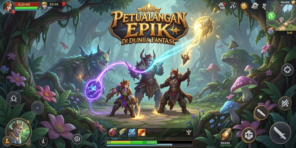 Gameplay seru di dunia fiksi RDI88 dengan karakter yang kuat.