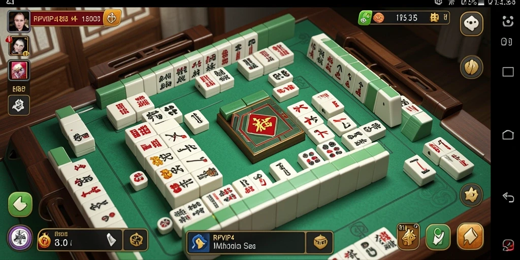 Tampilan gameplay Mahjong yang menarik di RPVIP4.