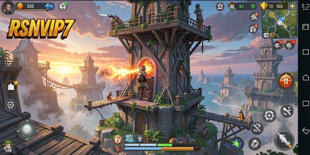 Gameplay seru pertahanan menara di RSNVIP7
