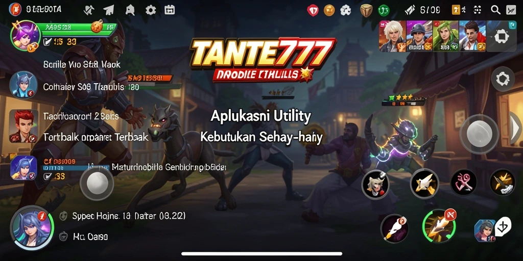 Tampilan utama TANTE777 yang menampilkan pengaturan utility.