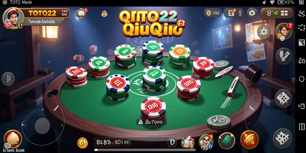 Tampilan gameplay QiuQiu yang mendebarkan di TOTO22.