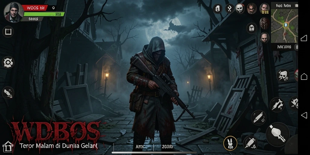 Tangkapan layar gameplay mencekam yang menunjukkan suasana menakutkan dari WDBOS.