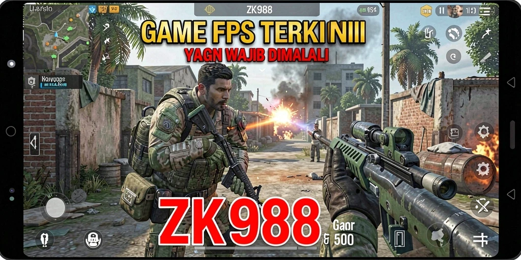 Tangkapan layar menunjukkan intensitas pertempuran dalam ZK988.