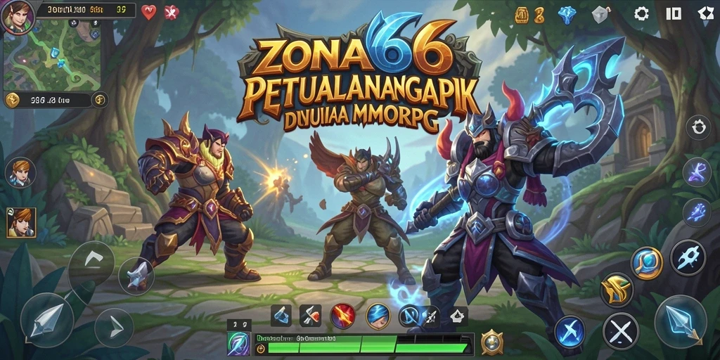 Tangkapan layar ZONA66 menampilkan aksi seru di dalam permainan MMORPG.